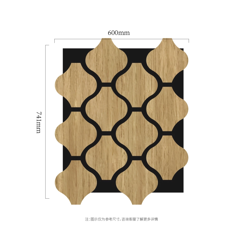 Модульна акустична стінова панель Clover Chain MDF-on-PET